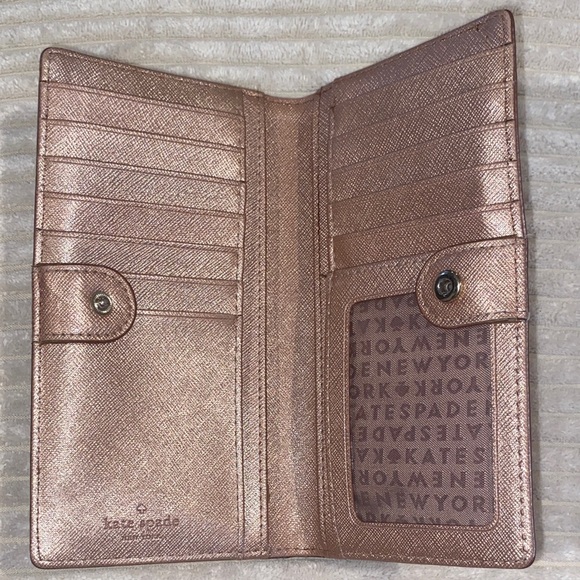 Kate Spade Metallic pink Wallet - Picture 4 of 10